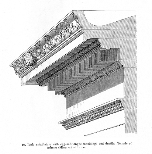 Cornice, Temple of Athena, Priene