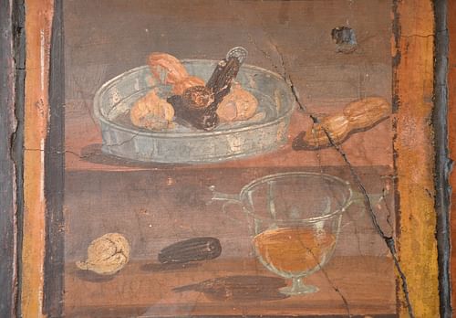 Still Life Fresco from the House of the Deer in Herculaneum