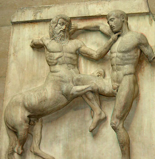 Centaur & Lapith Metope, Parthenon